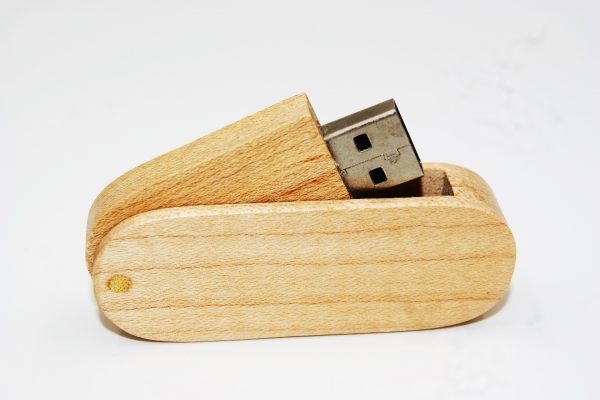 Wooden Swivel USB