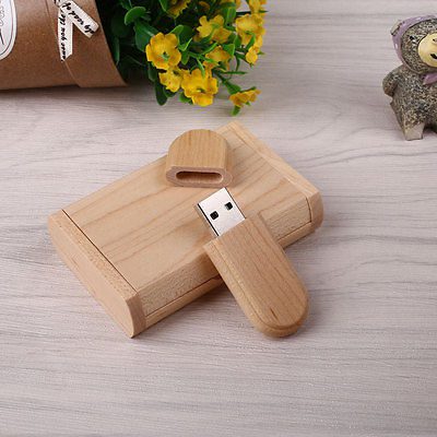 Rounded Wooden USB