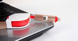 2 In 1 Retractable Charging Cable 1