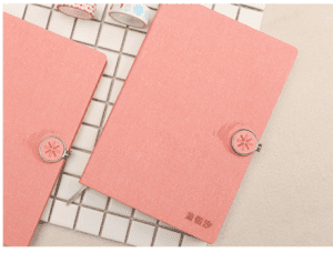 Custom Logo Metal Buckle Leather Notebook 3