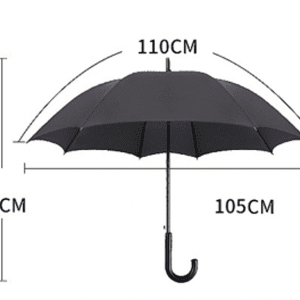 J Hook 8 Bone Structure Long Umbrella