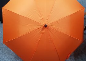 DO0222 010 Grey Form 27 Inch JHook Umbrella rotated
