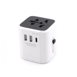 Mini Dual USB Travel Adaptor With Type C