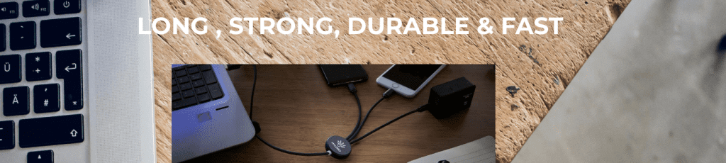 Footer 3 In 1 Light Up Logo Long Charging Cable