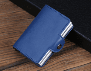 Italian Leather With Push Slider Anti RFID Wallet 1