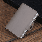 Italian Leather With Push Slider Anti RFID Wallet 2