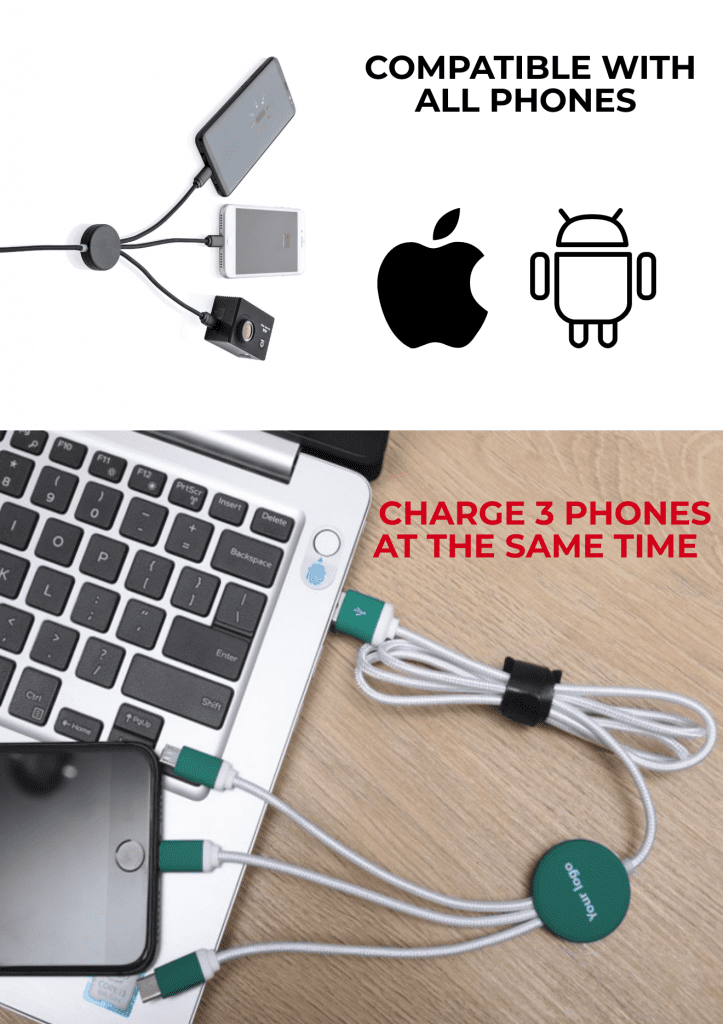 Poster 1 3 In 1 Light Up Logo Long Charging Cable