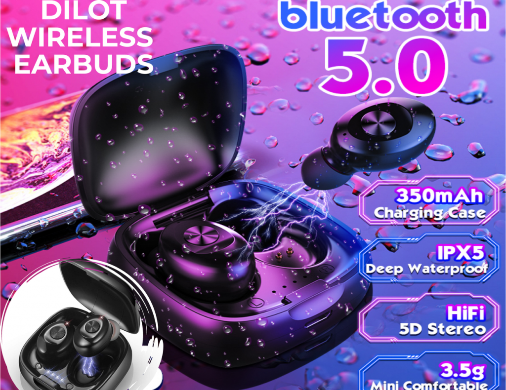 Product Display Image Dilot Wireless Earbuds