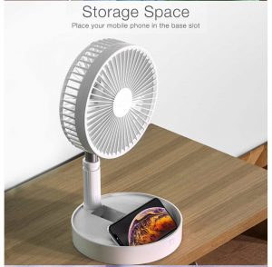 Retractable Standing Desk Fan 2