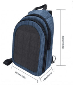Solar Charging Cross Sling Bag 1