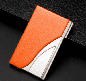 vintage leather card holder 1