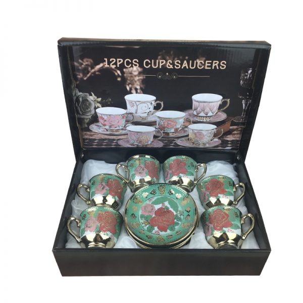 Tea Cup 12 Piece Gift Set