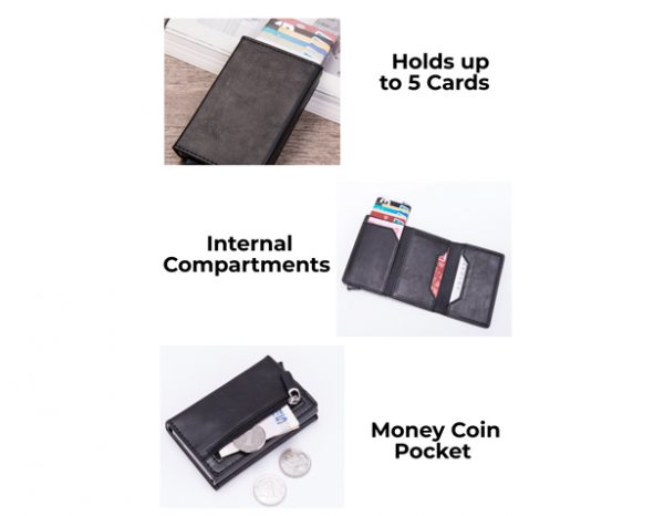 Tri fold RFID wallet