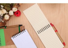 Eco Kraft Post it with Pen 1