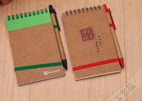 Eco Kraft Post it with Pen 10