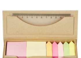 Eco Kraft Ruler Post it Box 3