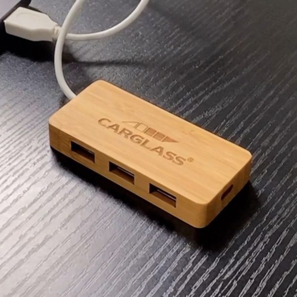 Eco Wooden USB C Hub