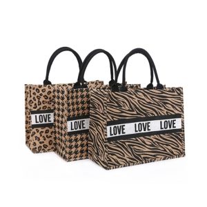Jute Box Up Tote Bag