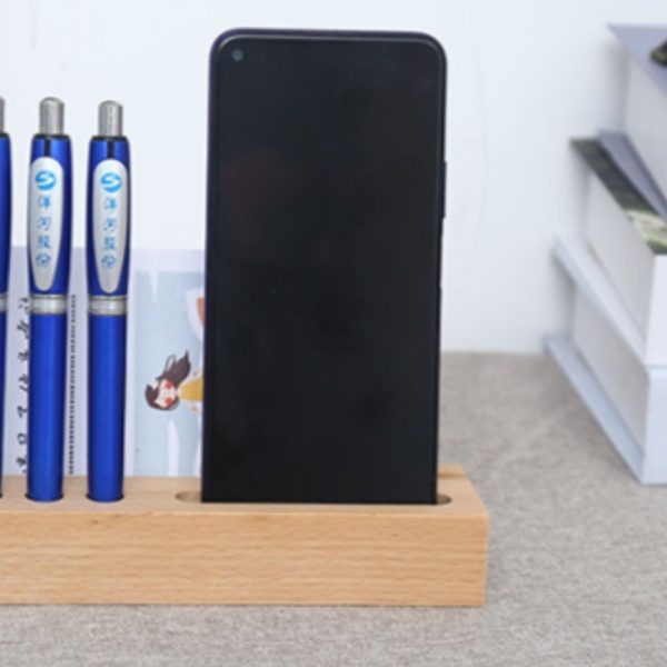 Wooden Standee Pen Stationary Holder