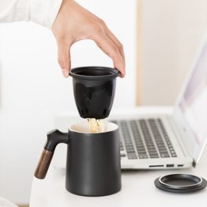 370 ML Ceramic Tea Lid Mug
