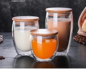 Double Wall Insulated Glass Mug 12