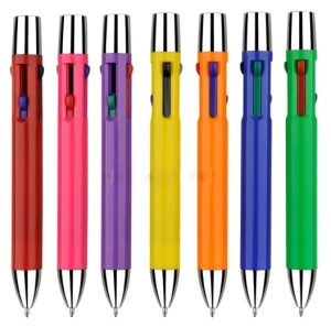 4 Color Ballpoint Twist Flashlight Pen