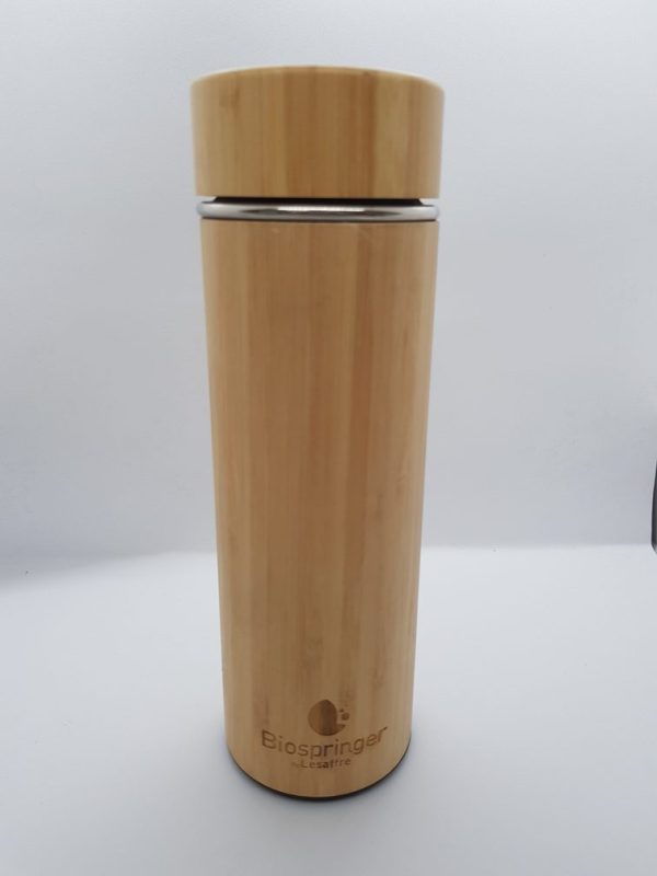 DO0123 003 LESAFFRE BIOSPRINGER Eco Bamboo Glass Thermal Flask rotated