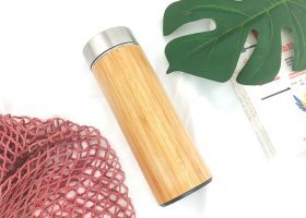 Eco Bamboo Thermal Cup with Strainer 2