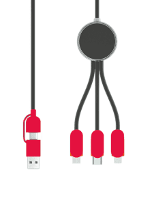 3 in 1 Long Light Up Charging Cable With Type C 20