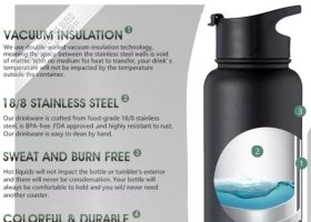 Flip Lid Vacuum Flask 9