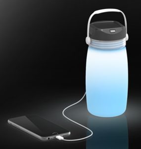 Collapsible Solar Powerbank Water Bottle