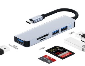 5 in 1 USB SD Card Type C Adapter Hub 3