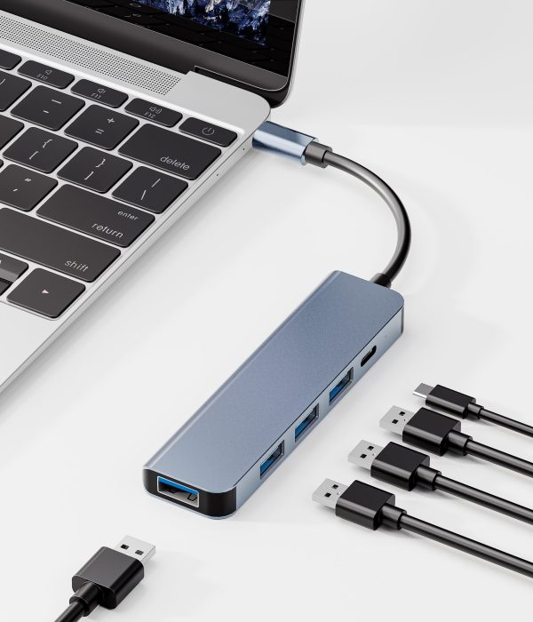 5 in 1 USB Type C Adapter Hub