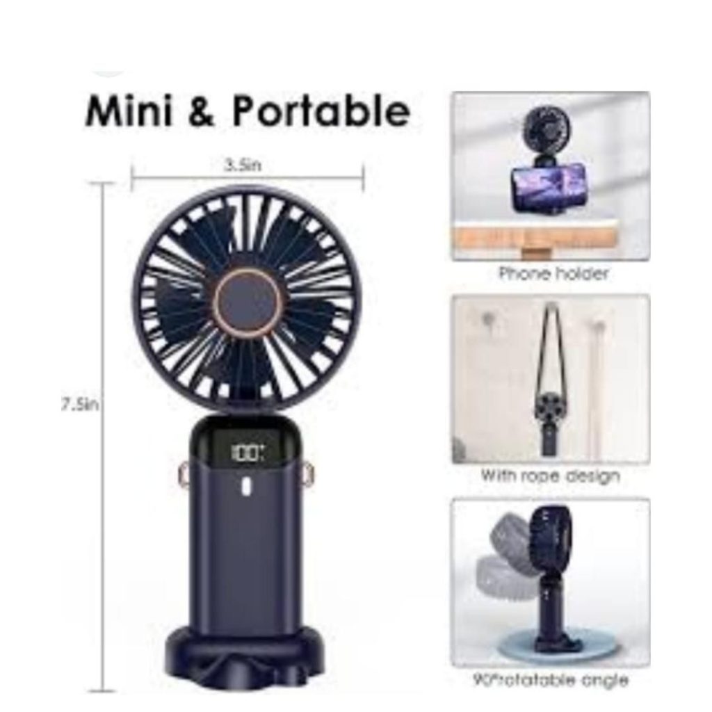 3 in 1 Portable Desk Neck Humidifier Fan 1