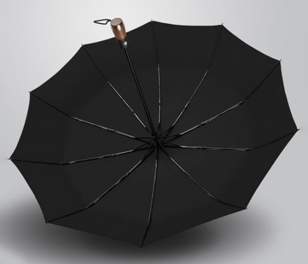 Wooden UV Auto Brolly