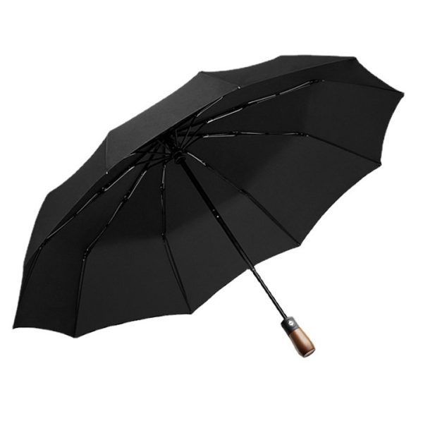 Wooden UV Auto Brolly