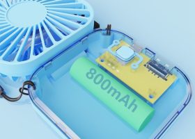 Foldable Desk Neck Fan 1