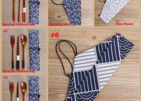 Japanese Bamboo Cutlery Set 2