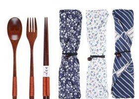 Japanese Bamboo Cutlery Set