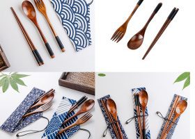 Japanese Bamboo Cutlery Set 3