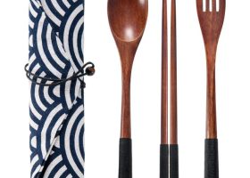 Japanese Bamboo Cutlery Set 7