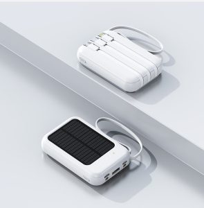 Ergo 10000mah Solar In Built Cable Powerbank 1