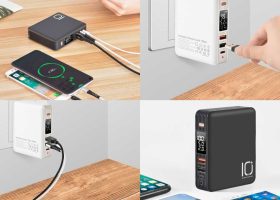Fast Charging 10000mah Powerbank With International Wall Plug 1