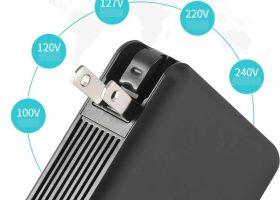Fast Charging 10000mah Powerbank With International Wall Plug 10