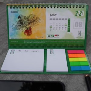 Custom Printed Trifold Calendar Post it Set