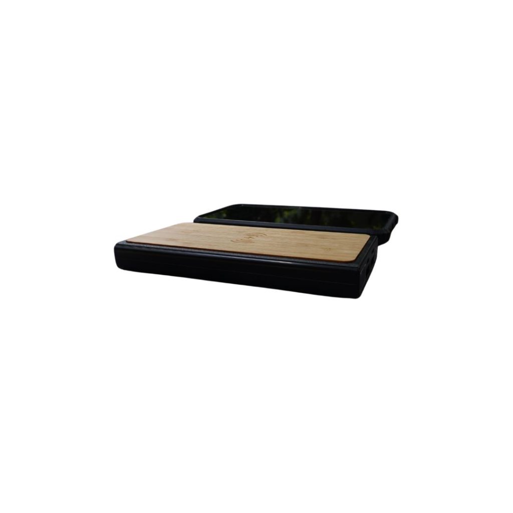 Eco Bamboo Wireless 10000mah Powerbank 2