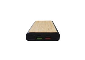 Eco Bamboo Wireless 10000mah Powerbank 9