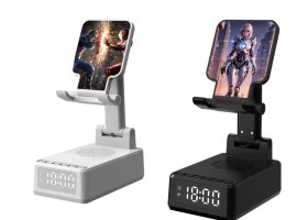 Flexi Wireless Charger Phone Stand Clock 7
