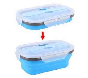 Silicone Collapsible lunch box Cutlery Set 11