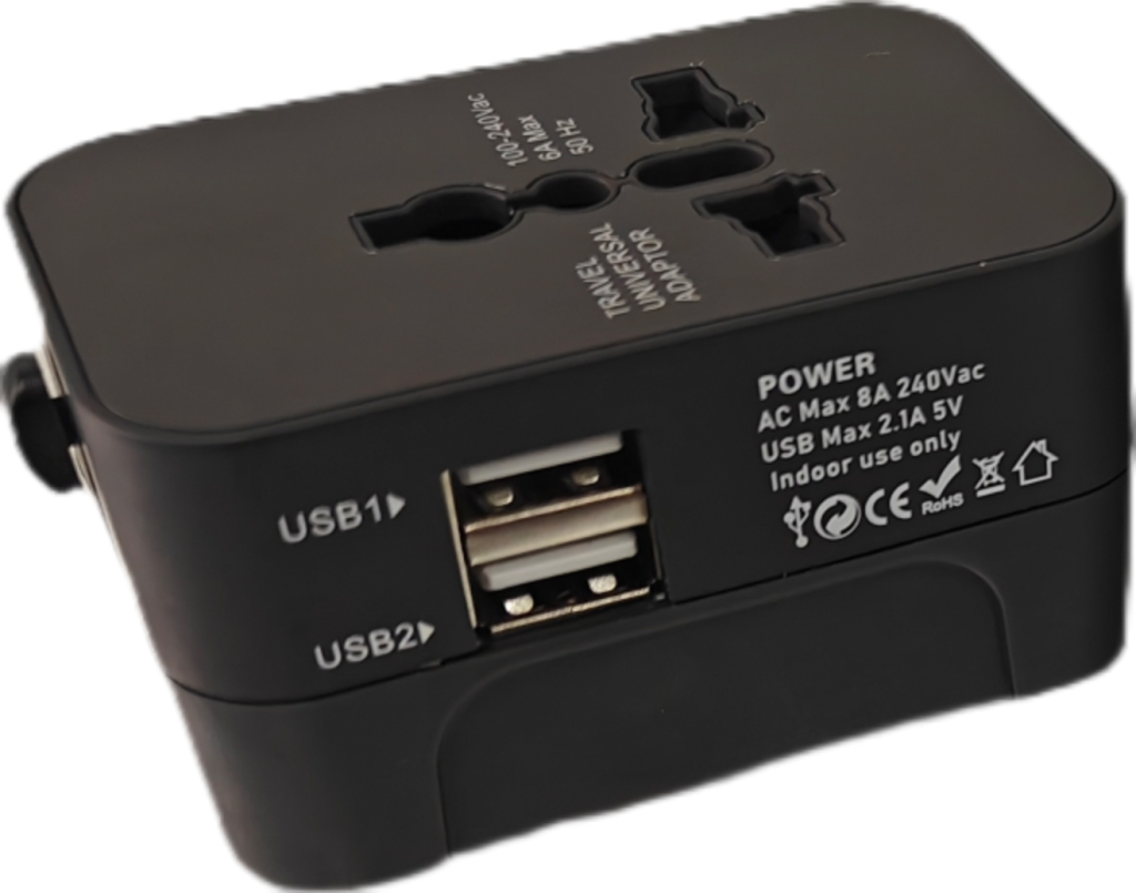 Flat Base Type C Basic Travel Adaptor 4
